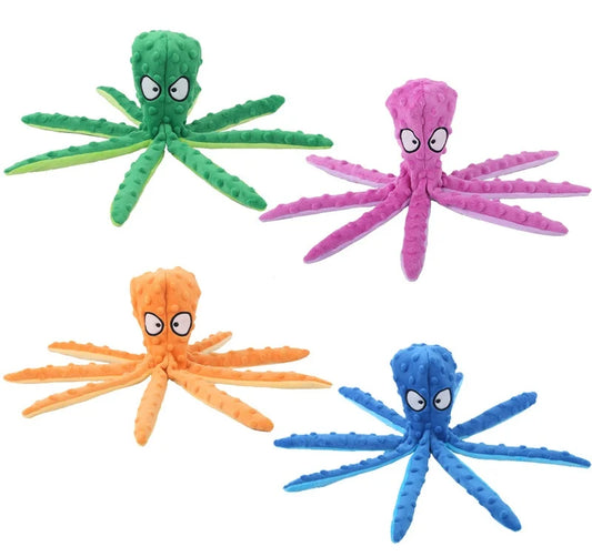 Octopus Plush Chew Toy | Crinkle Noisy Durable Dog Toy | Fun for Pets