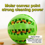Indestructible Ball Pet Toy | Durable Natural Rubber | Interactive Chew for Aggressive Dogs