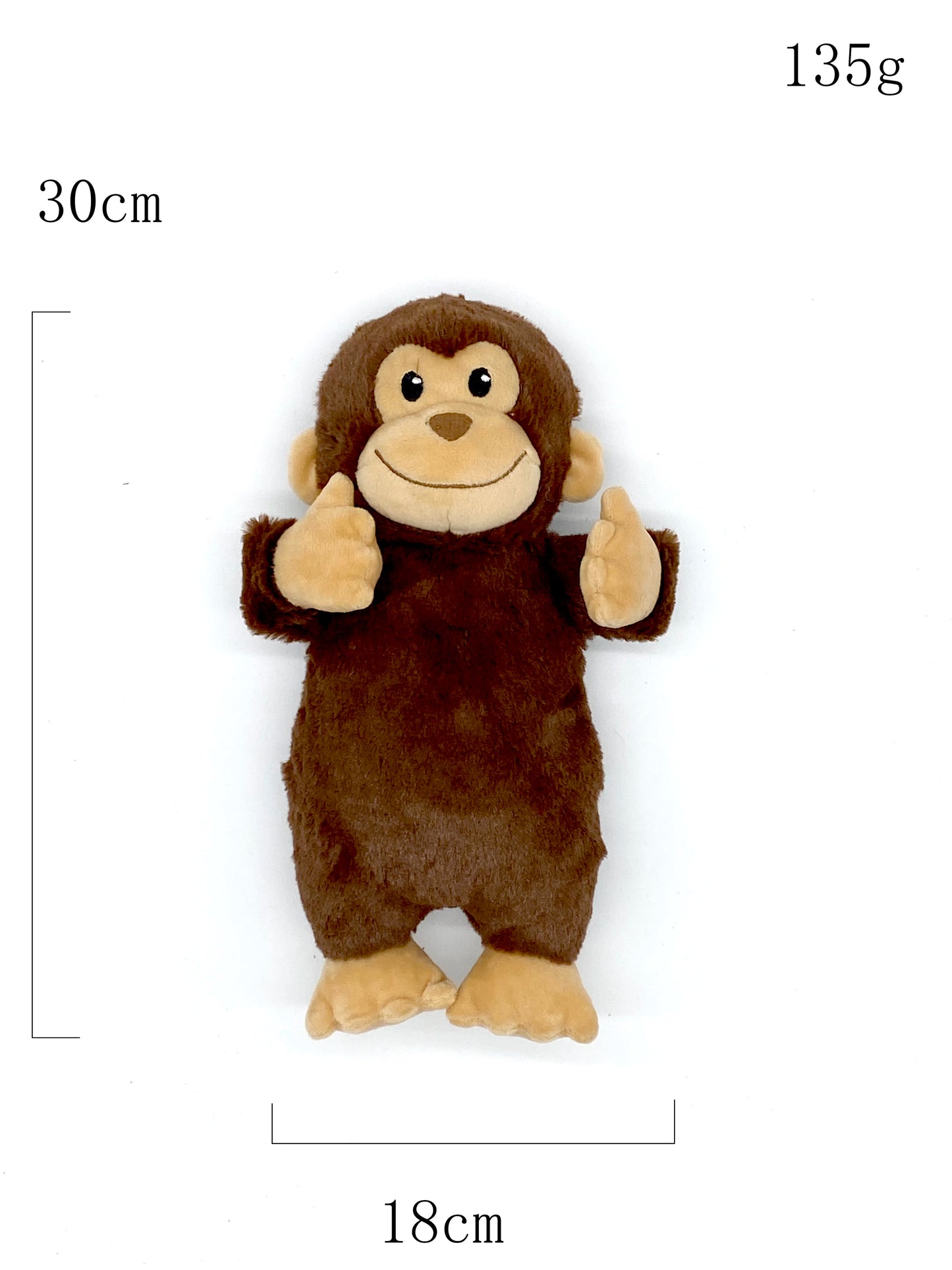 Funny Monkey Squeak Toy | Interactive Indestructible Plush for Dogs
