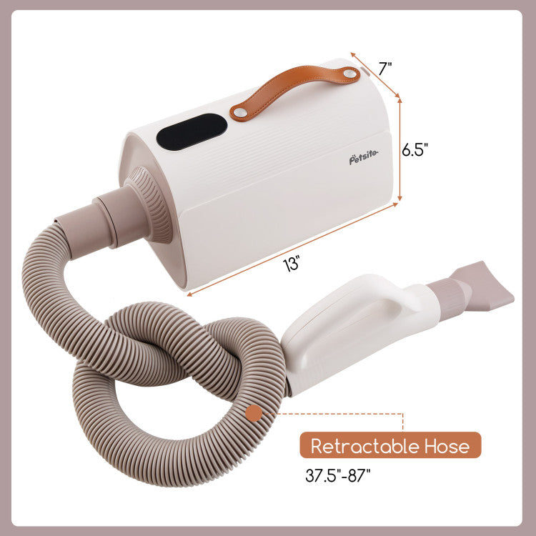 Dog Hair Dryer | Adjustable Temperature | Overheat Protection