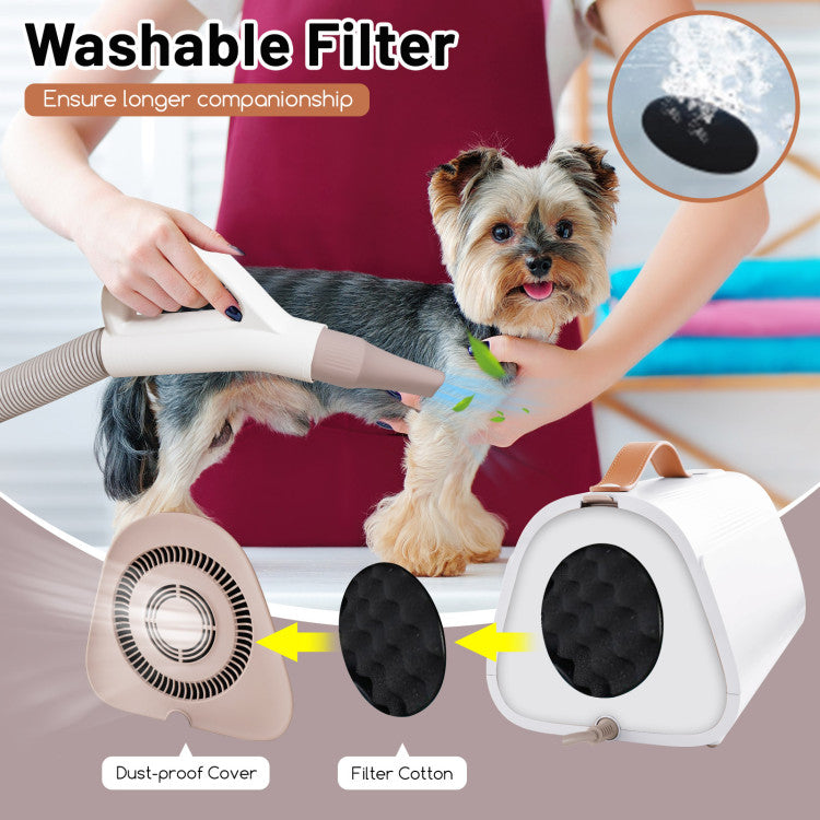 Dog Hair Dryer | Adjustable Temperature | Overheat Protection