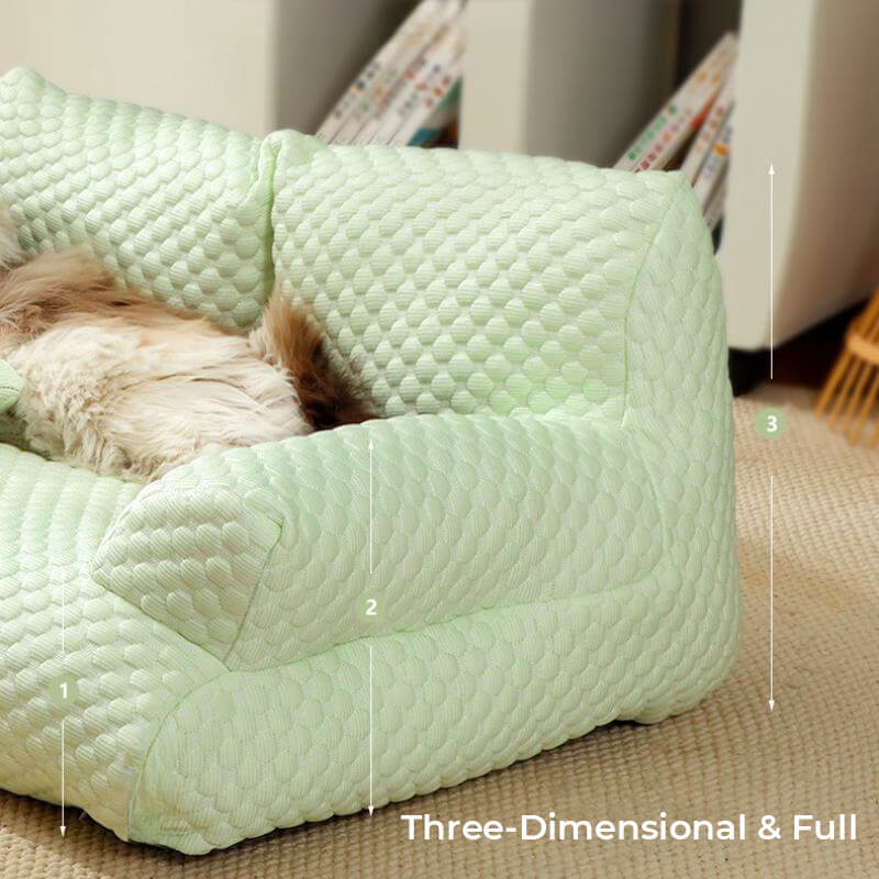 Ice Silk Cooling Pet Bed | Breathable Washable Dog Sofа