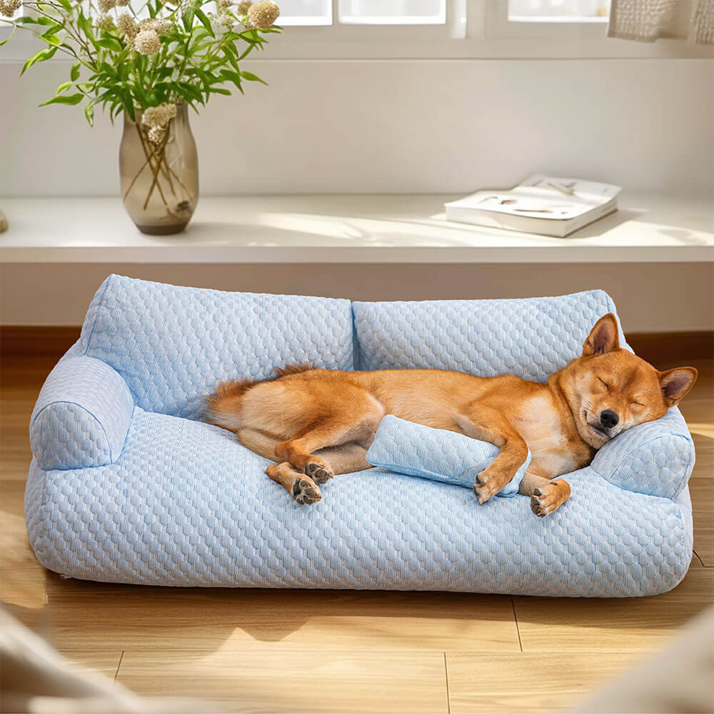 Ice Silk Cooling Pet Bed | Breathable Washable Dog Sofа