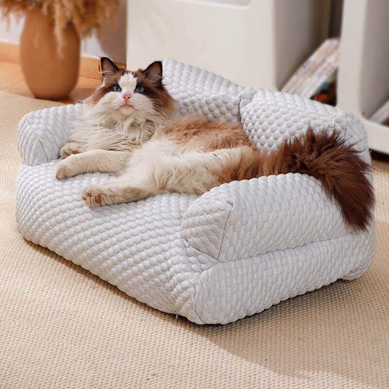 Ice Silk Cooling Pet Bed | Breathable Washable Dog Sofа
