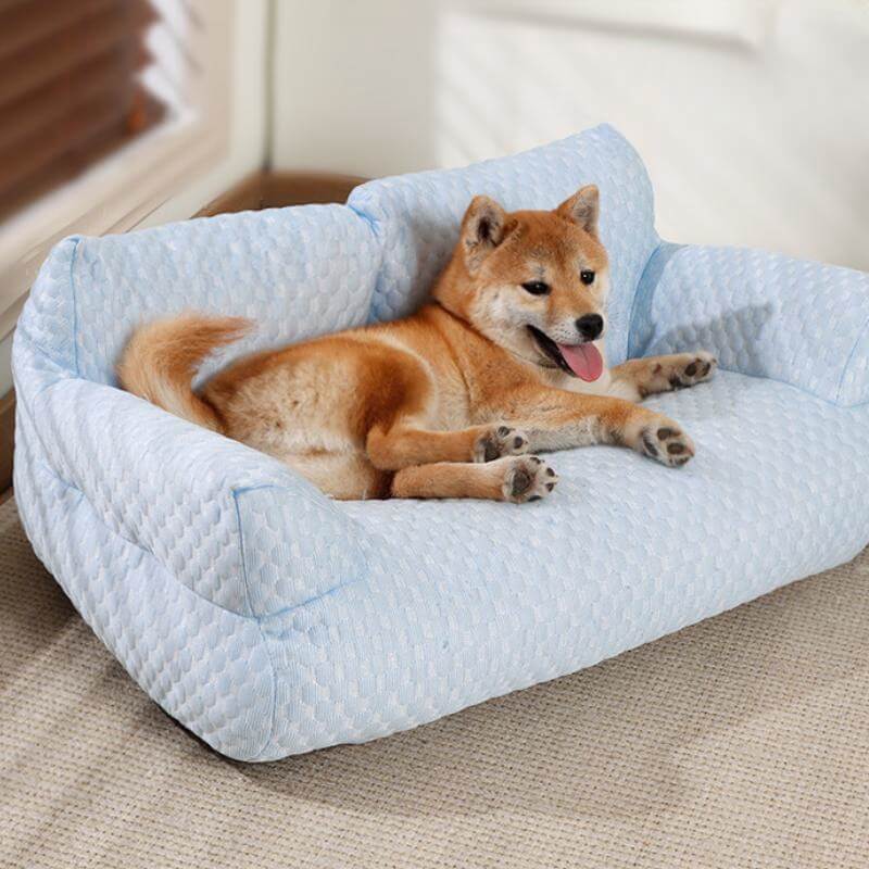 Ice Silk Cooling Pet Bed | Breathable Washable Dog Sofа