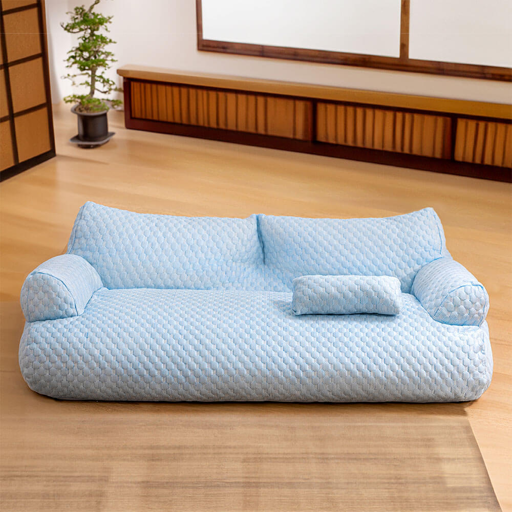 Ice Silk Cooling Pet Bed | Breathable Washable Dog Sofа