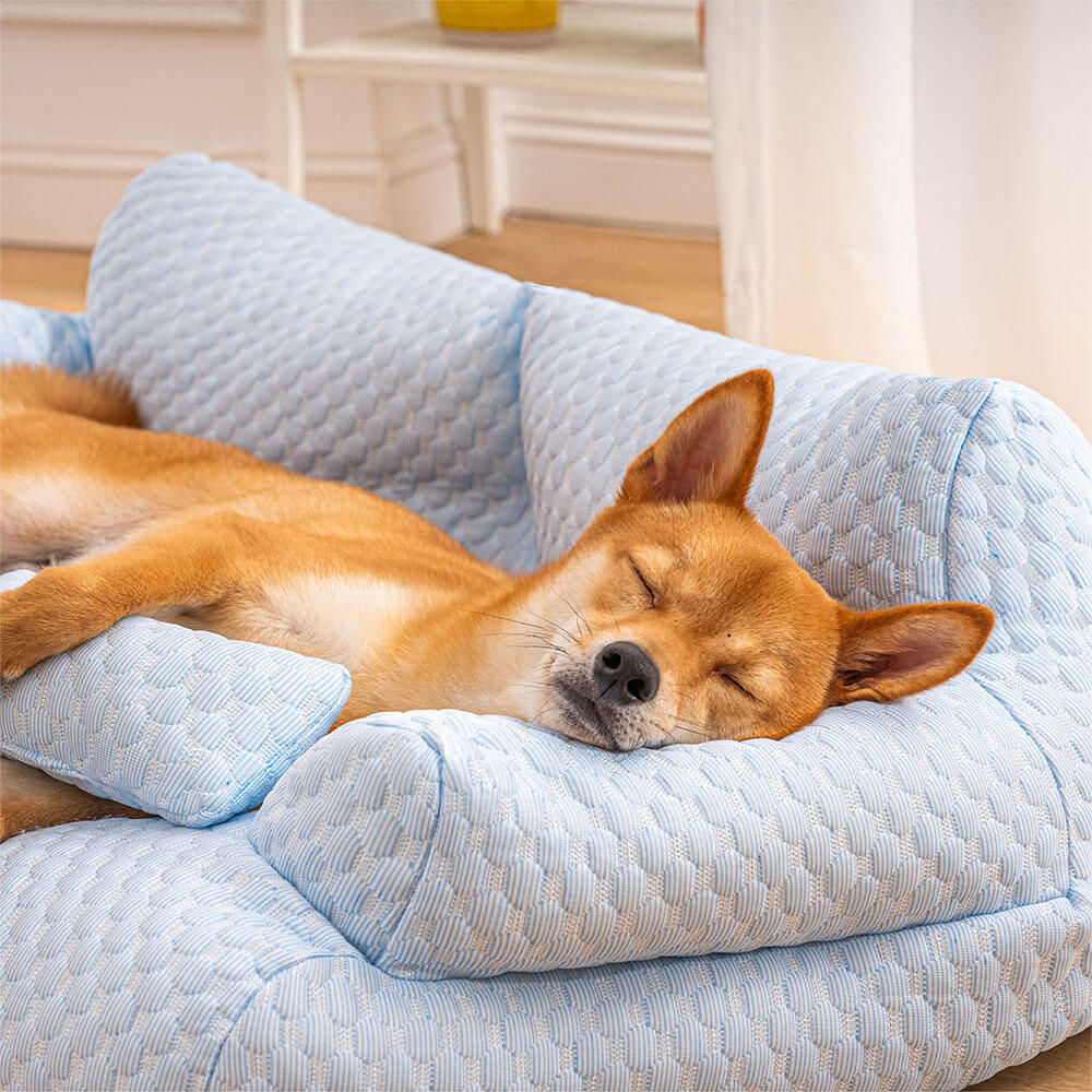 Ice Silk Cooling Pet Bed | Breathable Washable Dog Sofа