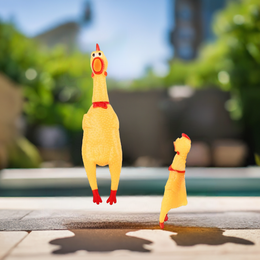 Latex Rubber Chicken Dog Toy | Durable Fun for Playtime
