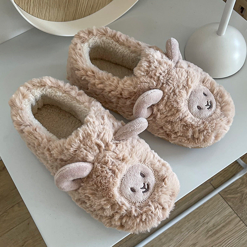 Llama Cotton Slippers