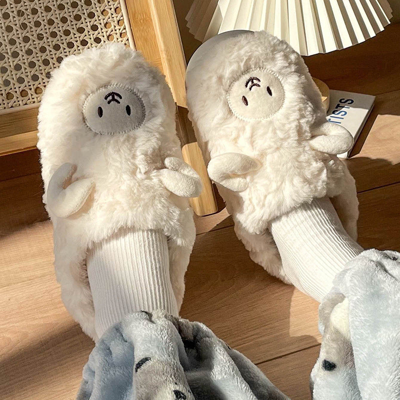 Llama Cotton Slippers