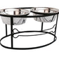 Bone Double Diner | Elevated Feeding Station | Durable Design | Easy Clean