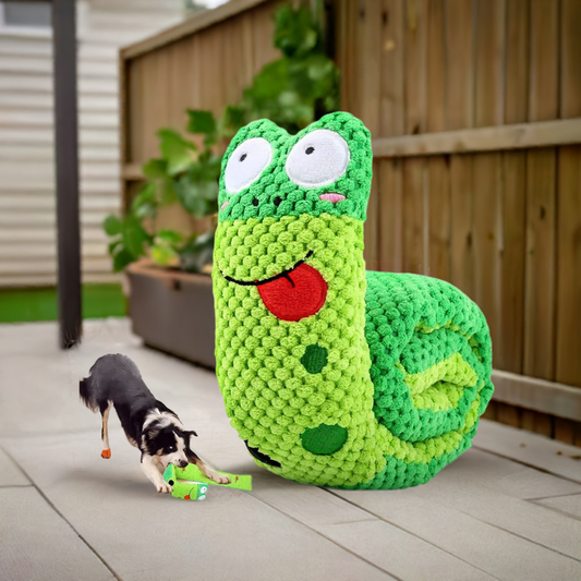Dog Puzzle Feeder Interactive Toy | Indestructible Plush | Squeaky Fun