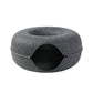 3-in-1 Interactive Cat Bed | Cozy House and Fun Tunnel