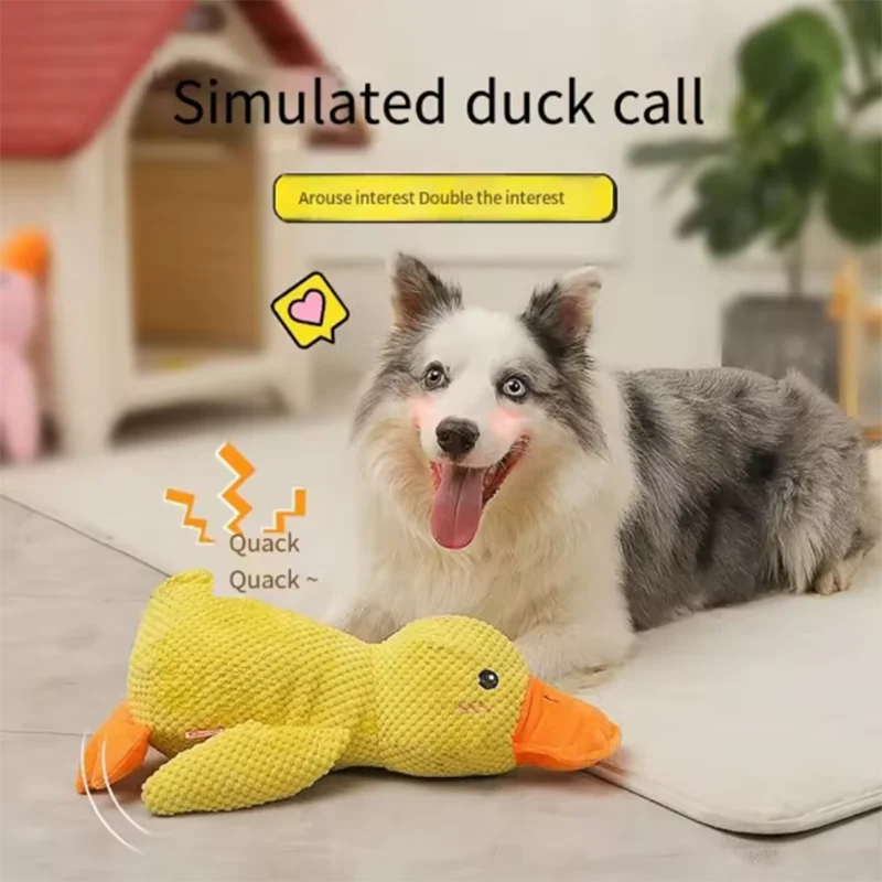 Dog Toy Stomping Duck | Bite Resistant | Teeth Cleaning | Interactive Plush