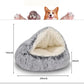 Plush Cave Bed for Cats and Small Dogs | Cozy Warm Soft Design