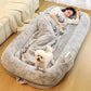 Human Dog Bed 71" Long Orthopedic Design Removable Cover Waterproof Washable
