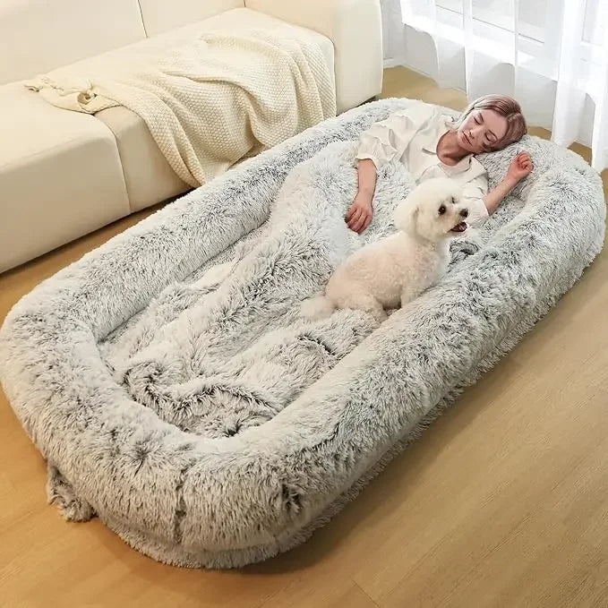 Human Dog Bed 71" Long Orthopedic Design Removable Cover Waterproof Washable