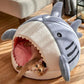 Warm Shark Cave Pet Bed | Cozy design | Perfect for pets who love to snuggle