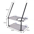 Cat Window Hammock Bed | Double-Layer Suction Cup Seat | Breathable Fabric