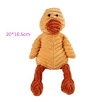 Plush Dog Toy | Bite Resistant Squeaky | Corduroy for Small Large Dogs