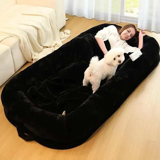 Human Dog Bed 71" Long Orthopedic Design Removable Cover Waterproof Washable