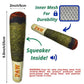 Interactive Dog Toy | Cigar Design Plush Squeaky | Chew Toy for Small Medium Dogs