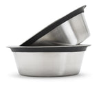 Pet Slow Feed Bowl Set | Stainless Steel | Set of 2