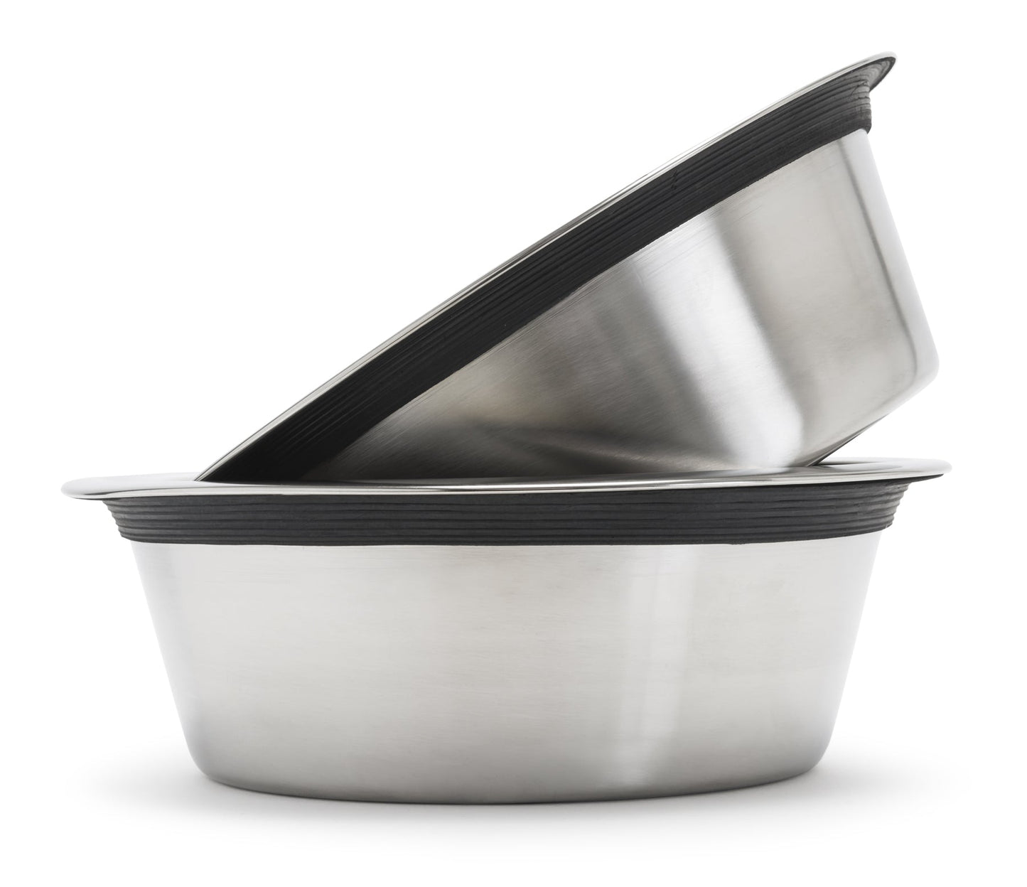 Pet Slow Feed Bowl Set | Stainless Steel | Set of 2