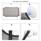 Cat Window Hammock Bed | Double-Layer Suction Cup Seat | Breathable Fabric