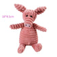 Plush Dog Toy | Bite Resistant Squeaky | Corduroy for Small Large Dogs