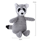 Plush Dog Toy | Bite Resistant Squeaky | Corduroy for Small Large Dogs