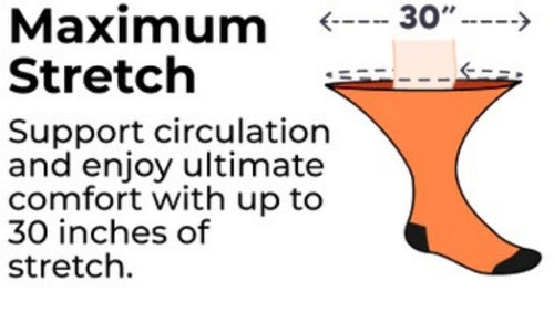 Non Binding Stretchy Socks With Triple Padding