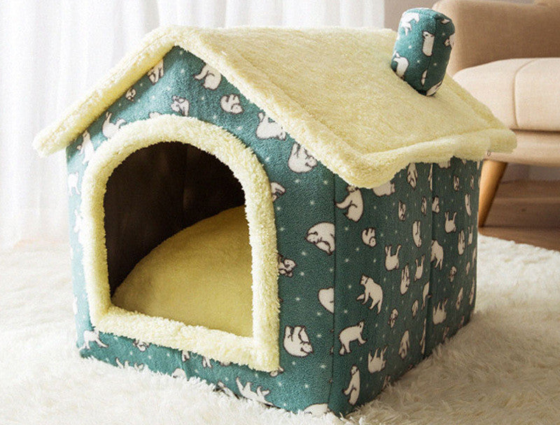Foldable Warm Pet House | Cozy Portable Design | Easy to Store
