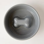 Ceramic Slow Feeder Dog Bowl | Reduces Bloating | Includes Acrylic Stand