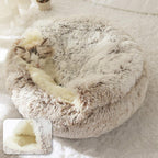 Plush Cave Bed for Cats and Small Dogs | Cozy Warm Soft Design