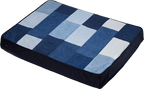 Reclaimed Denim Dog Bed | Orthopedic Foam | Washable Cover