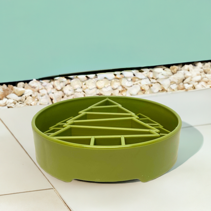 Pine Tree Slow Feeder Bowl for Dogs
