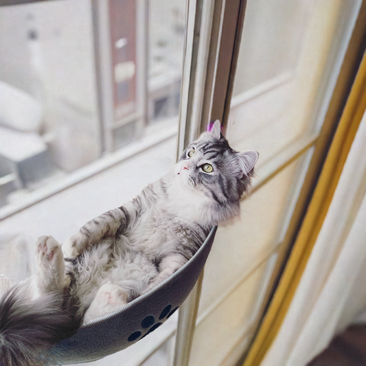 Cat Window Hammock Bed | Soft Suction Cup | Supports Up to 20kg