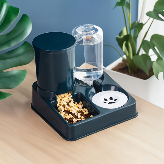 Cat Bowl Double Automatic Water and Food Dispenser | Easy Clean Design