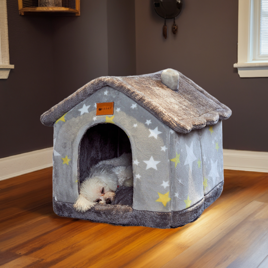 Foldable Warm Pet House | Cozy Portable Design | Easy to Store