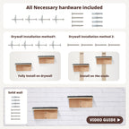 Cat Wall Steps Set of 2 | Wooden Climbing Shelves for Cats