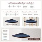 Corner Cat Shelf | Comfortable Cat Pad | Space-Saving Design