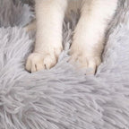 Fluffy Cat Bed | Cozy Warm Soft Design | Perfect for Cats and Kittens