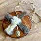 Rabbit Fur Cat Toy | Natural Hemp Rope | Handmade Interactive Play