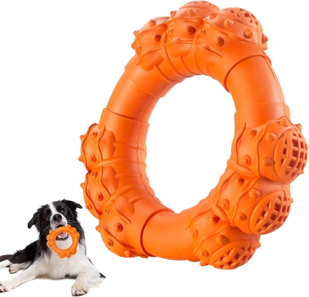 Indestructible Dog Chew Ring | Durable for Aggressive Chewers | Tough Toy