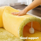 Warm Thickened Pet Nest | Cozy Cat Tunnel Bed for Comfort and Security