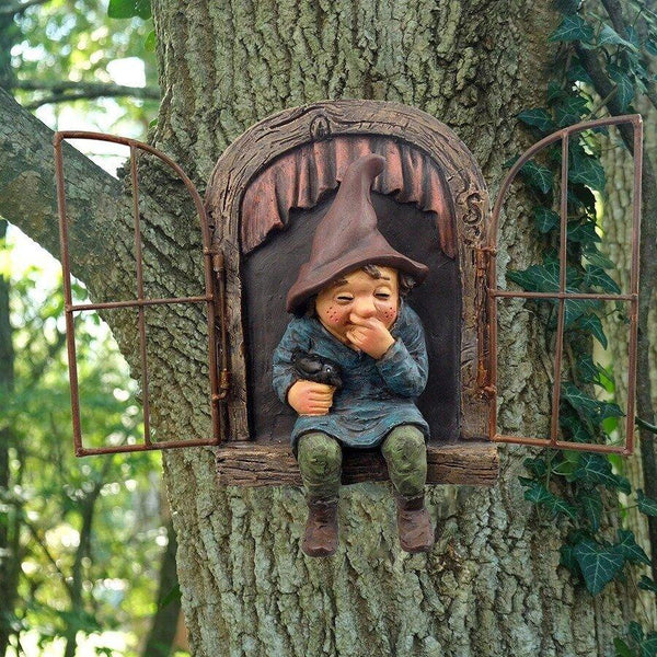 Garden Gnomes UK Quirky Ornaments UK Giggling Gnome GOBLIZZ