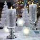Christmas LED Candle Lights With Glitter
