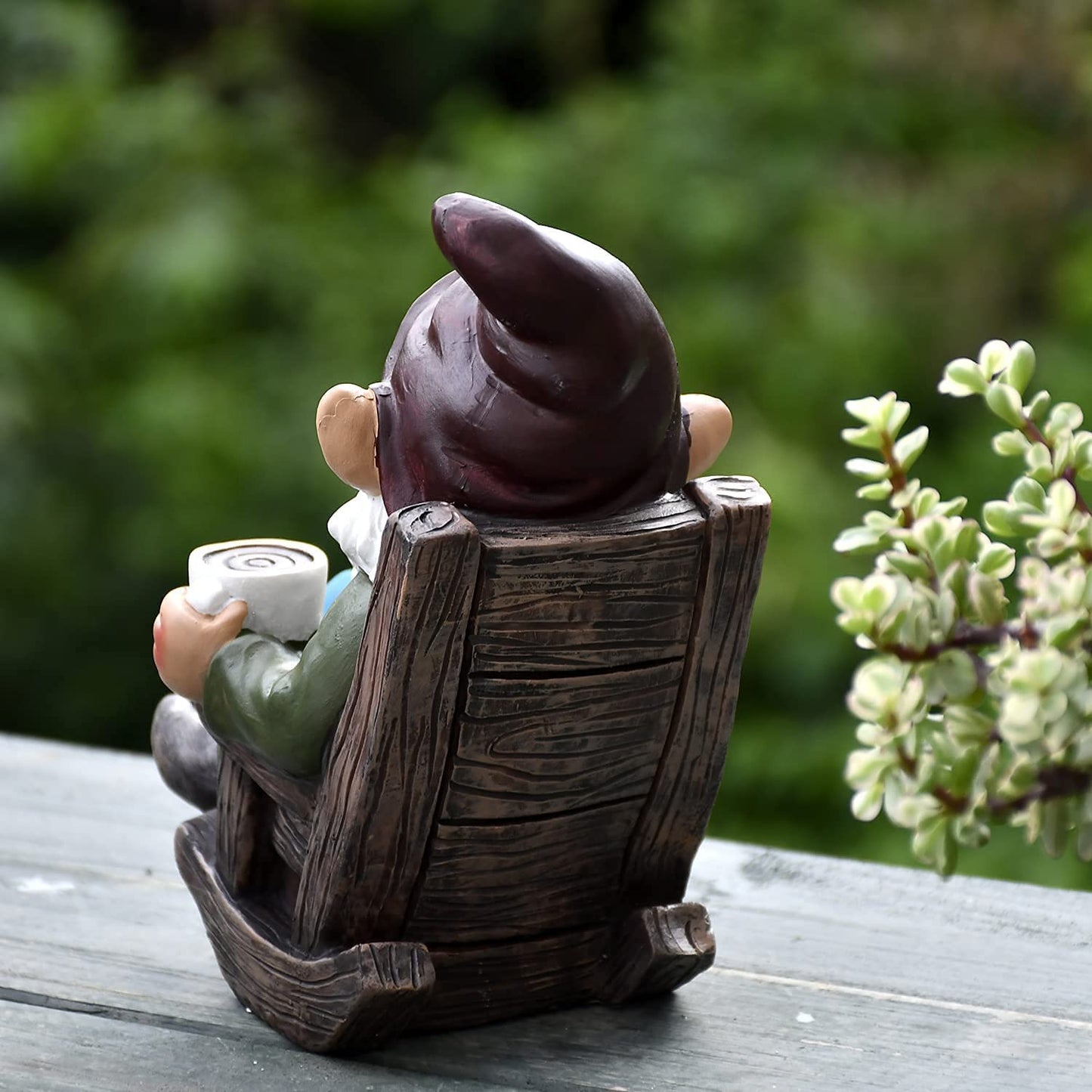 Adorable Coffee Drinking Gnome