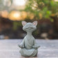 Meditating Cat - Cute Ornament For Cat Lovers